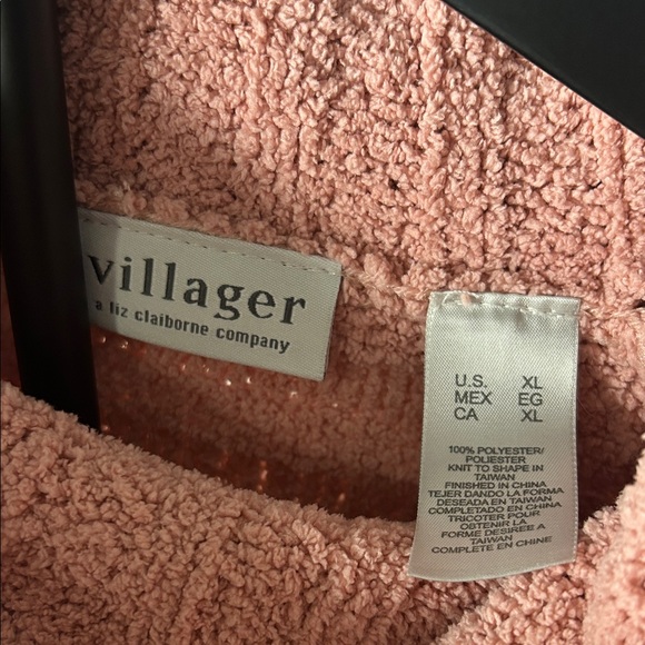 Liz Claiborne Pink Cowl Neck Sweater - Picture 2 of 8